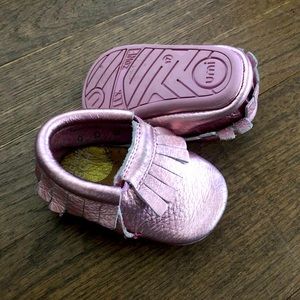 Umi baby booties size 17 - Rubber Soles
